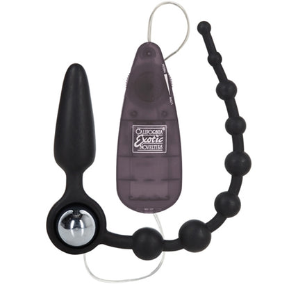 CalExotics Booty Call Booty Double Dare – Black Silicone Probe with Multi-Speed Vibrations