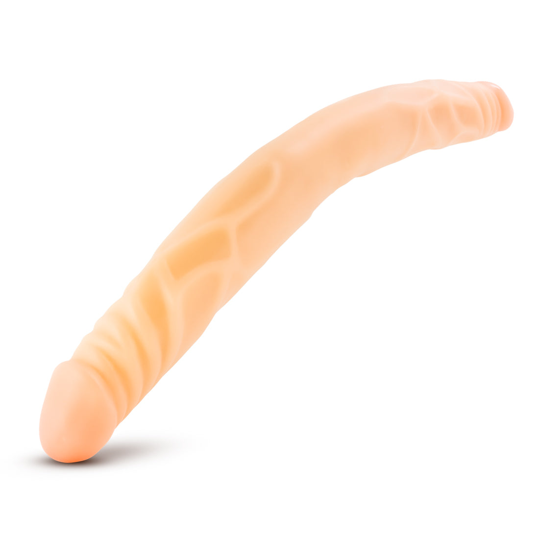 B Yours 14 Inch Double Dildo - Realistic Beige Double Ended Dildo