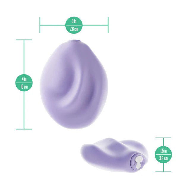 Urself PulsePad Dual-Sided Vibrator with Wireless Remote – Lavender