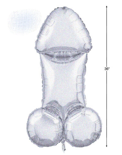 Little Genie Glitterati Disco Penis Balloon – 3 Foot Mylar Decoration