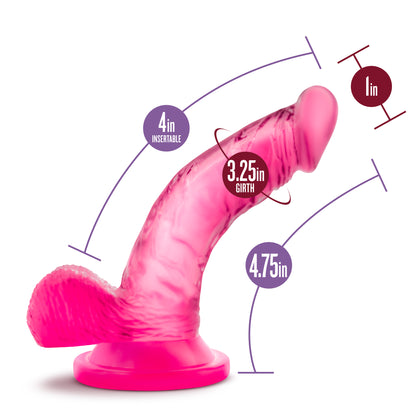 Blush Naturally Yours Mini Cock - 4 Inch Suction Cup Dildo - Pink