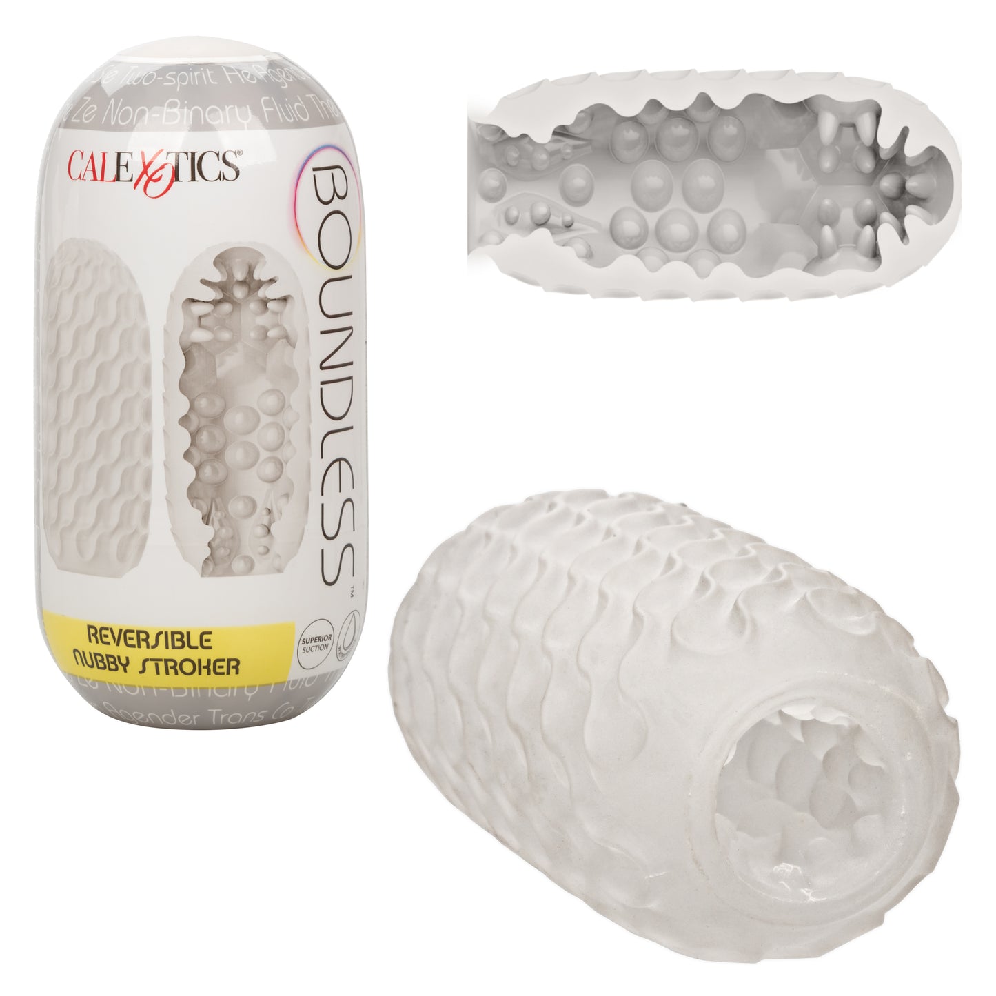 CalExotics Boundless Reversible Nubby Stroker - Clear