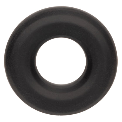 CalExotics Alpha Liquid Silicone Prolong Medium Ring - Black - Waterproof Enhancer