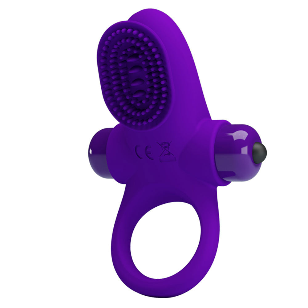 Pretty Love Vibrating Cock Ring II – Purple – Waterproof with 10 Vibration Functions