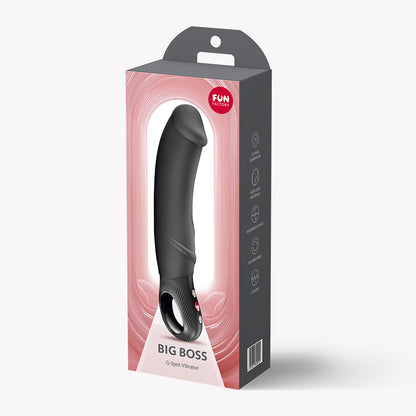 Big Boss G-Spot Vibrator - Waterproof Rechargeable Silicone - Black