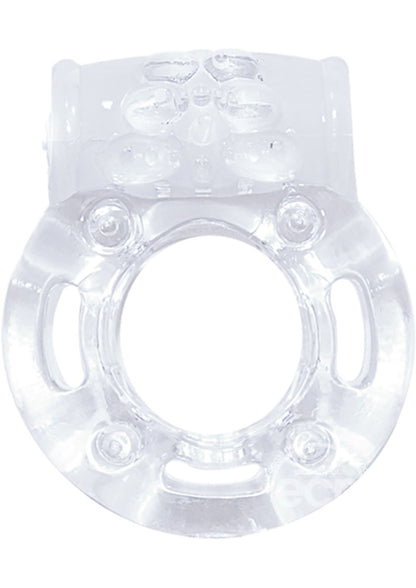 Nasstoys Macho Crystal Collection Vibrating Cock Ring – Clear