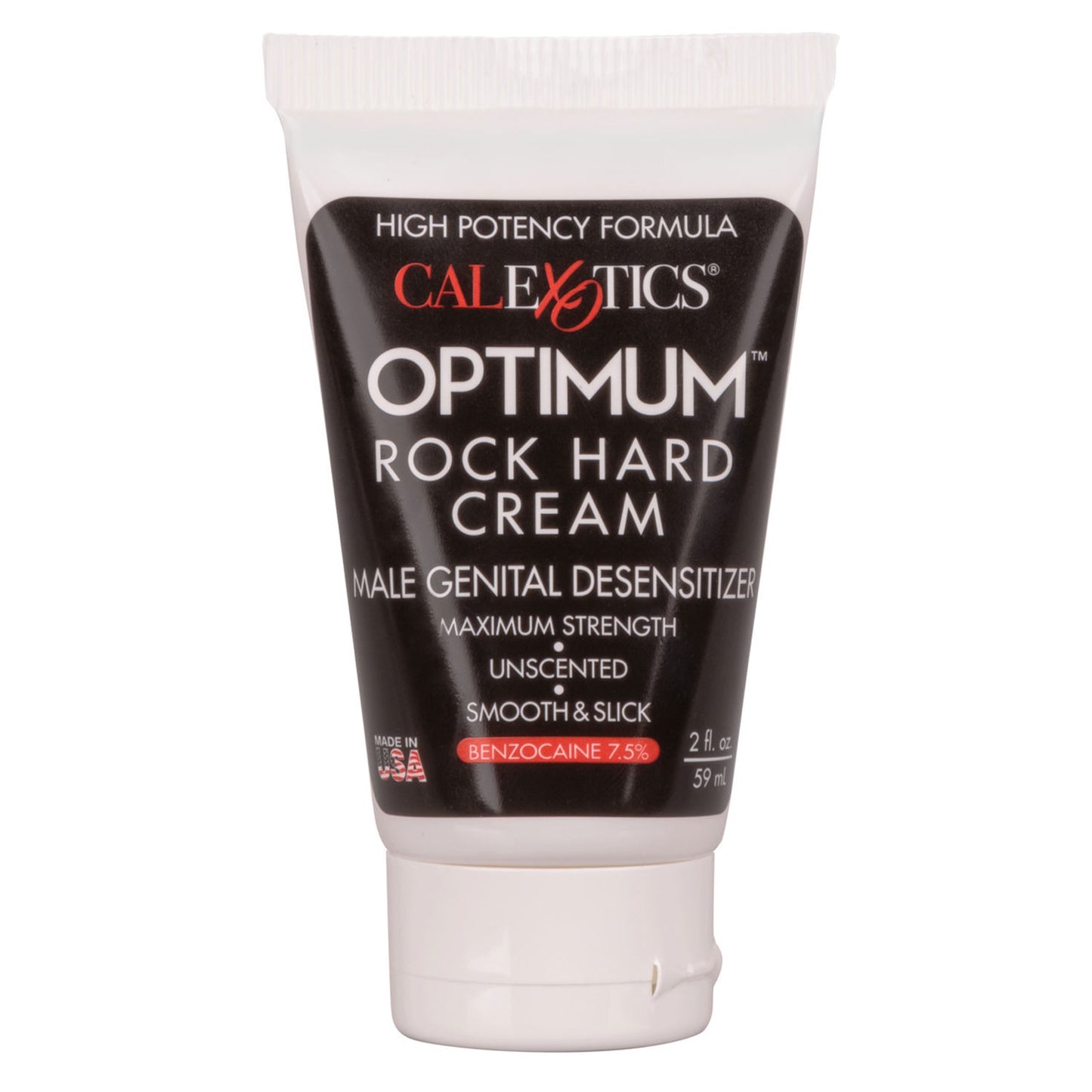 CalExotics Optimum Rock Hard Cream - Desensitizer with 7.5% Benzocaine - 2 Fl. Oz.