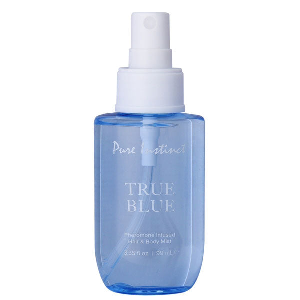 Pure Instinct True Blue Pheromone Hair and Body Mist 3.35oz – Citrus and Honey Blend