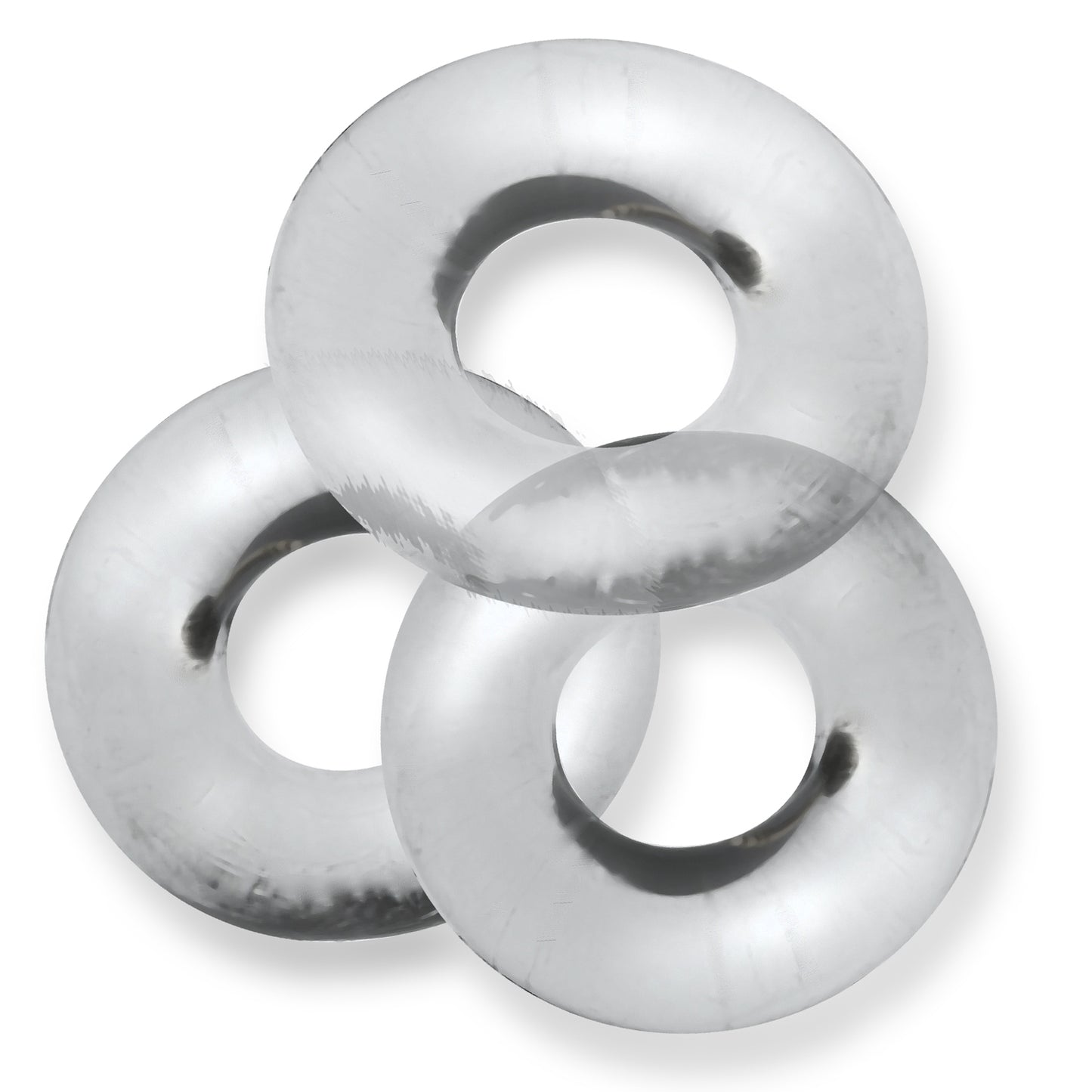 Oxballs Fat Willy 3-Pack Jumbo C-Rings – Clear