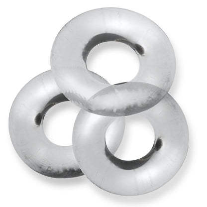 Oxballs Fat Willy 3-Pack Jumbo C-Rings – Clear