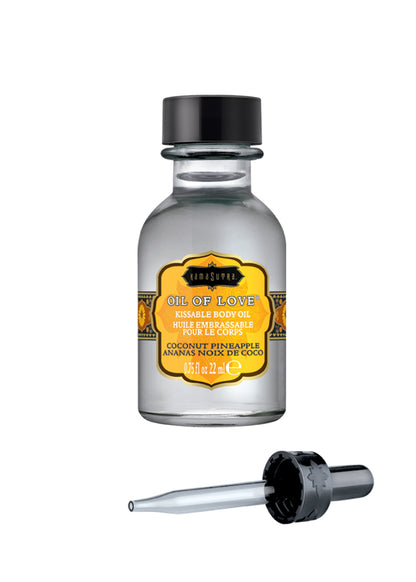 Kama Sutra Oil of Love - Coconut Pineapple - Foreplay Oil - 0.75 Fl. Oz.