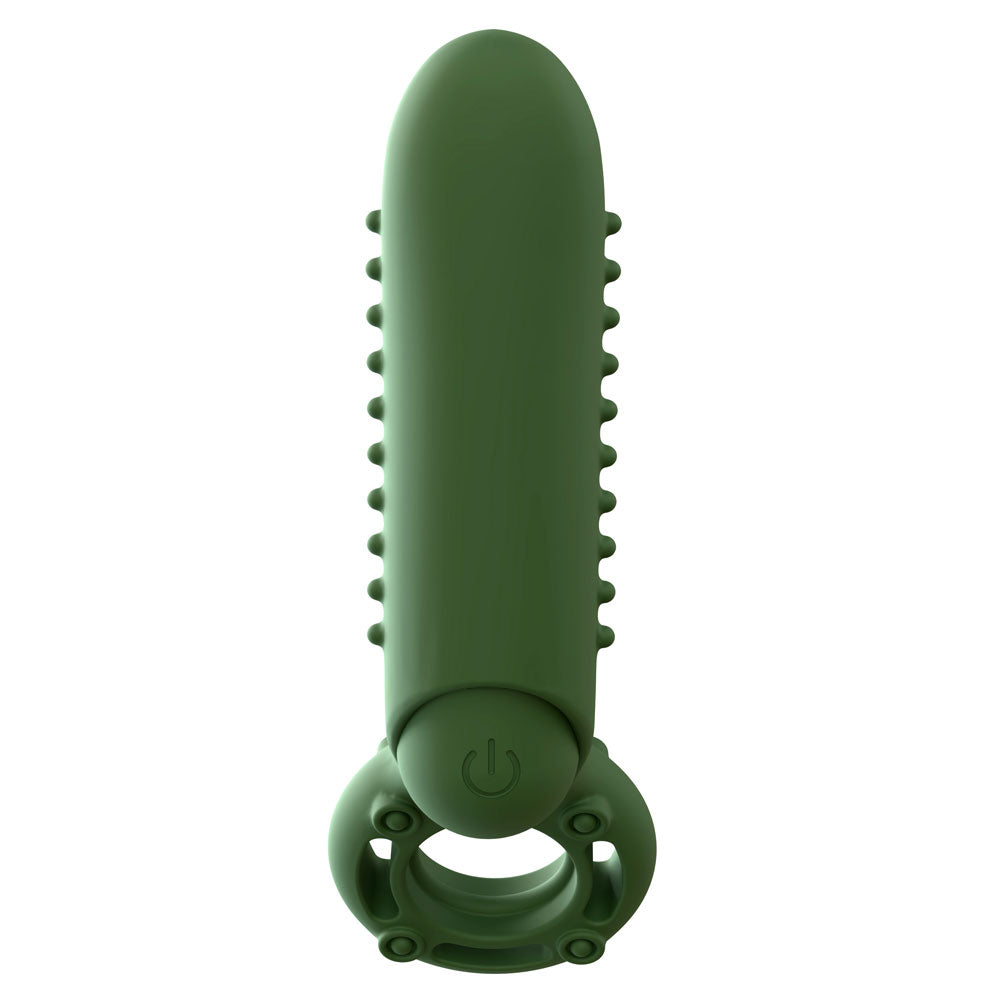 Screaming O O Yeah Silicone Rechargeable Vibrating Ring – Green