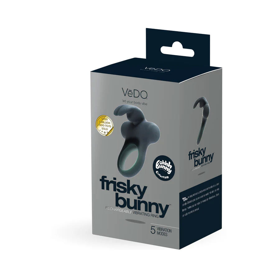 VeDO Frisky Bunny Vibrating Ring – Black