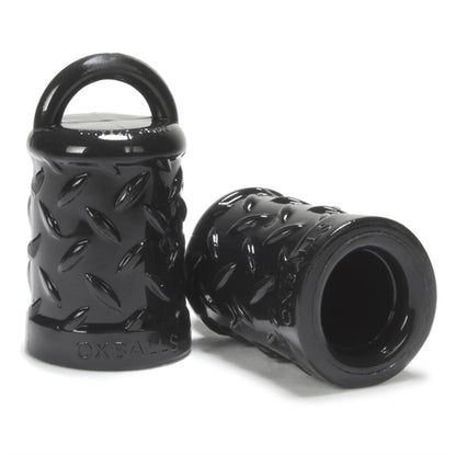 Oxballs Gripper Nipple Suckers - Black - Flexible TPR with Handles