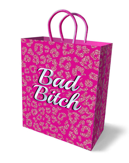 Little Genie Bad Bitch Gift Bag - Pink - 10-inch Sturdy Gift Bag