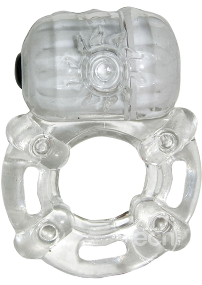 Macho Crystal Collection Pulsating Erection Keeper – Clear
