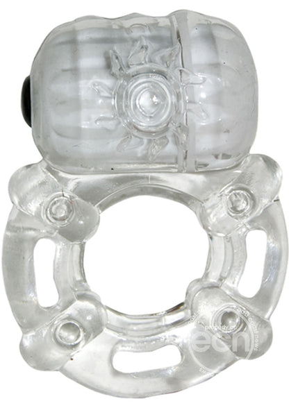 Macho Crystal Collection Pulsating Erection Keeper – Clear