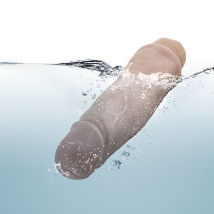 Blush Novelties Dr. Skin Vibe #14 - Realistic Vibrator with Multi-Speed Function - Beige