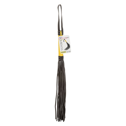 CalExotics Boundless Flogger – Black – Vegan Leather Hand Whip