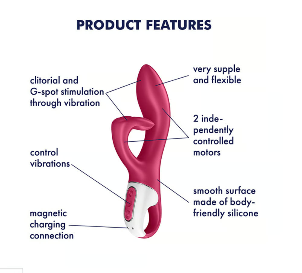 Satisfyer Embrace Me Rabbit Vibrator – Berry