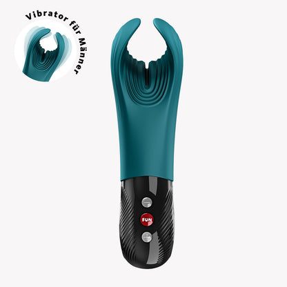 Fun Factory Manta Vibrating Masturbator - Waterproof Green