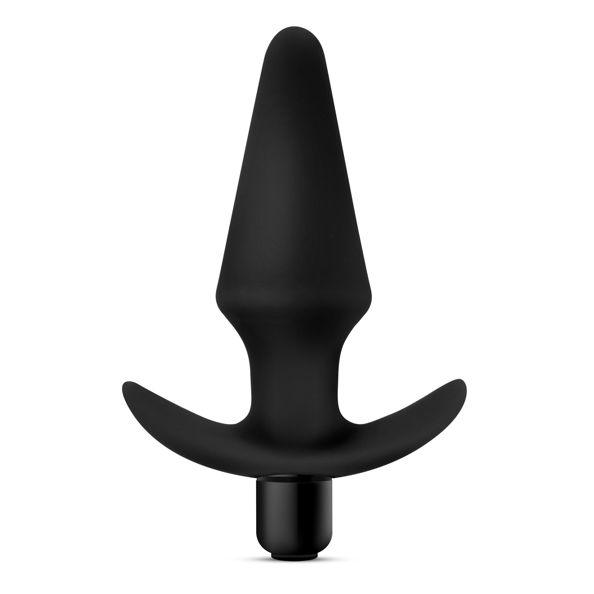 Blush Anal Adventures Platinum Silicone Vibrating Plug - Waterproof - Black