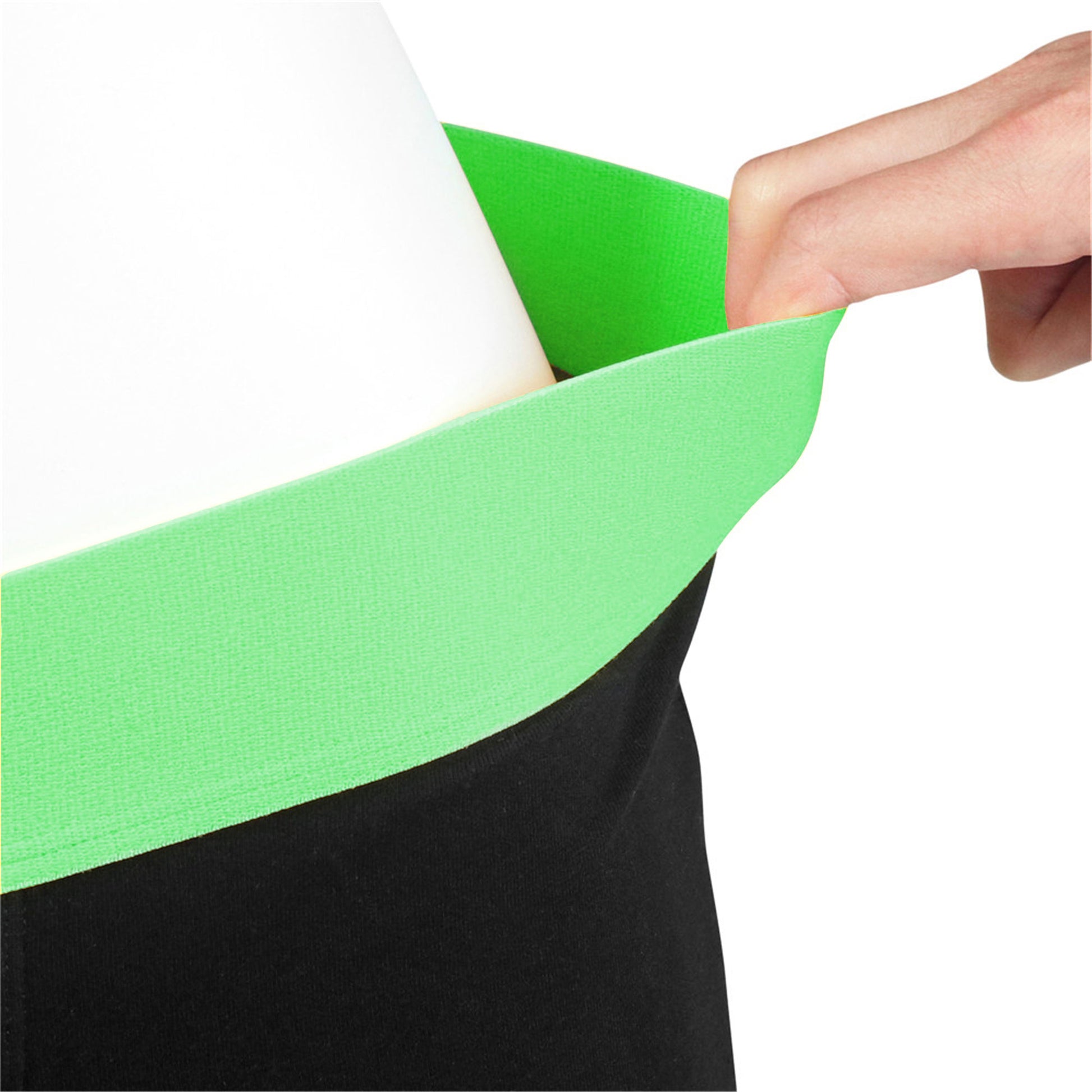 Viben Strap-On Boxer Shorts - Black/Green - XS/S - Hidden Vibe Pockets