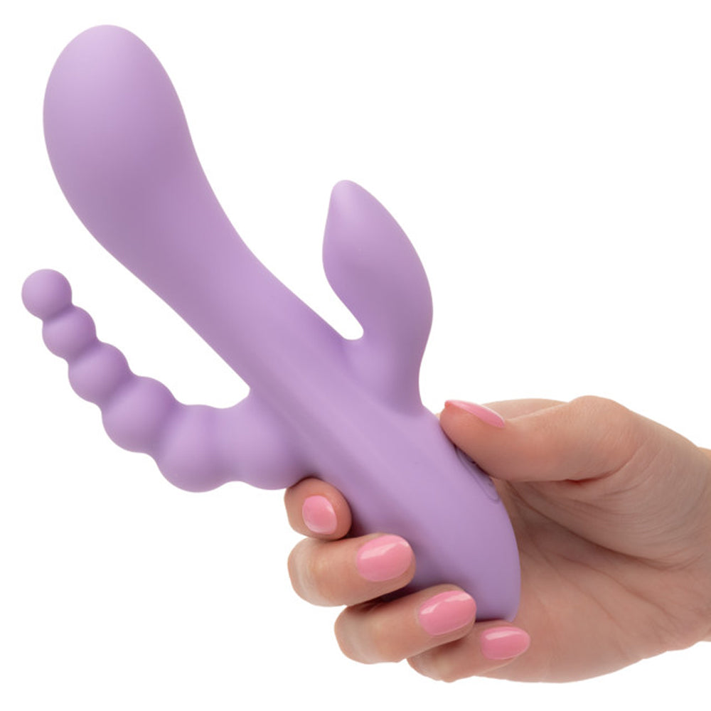 CalExotics Flex Bend & Hold Triple Rumbler Massager – Purple
