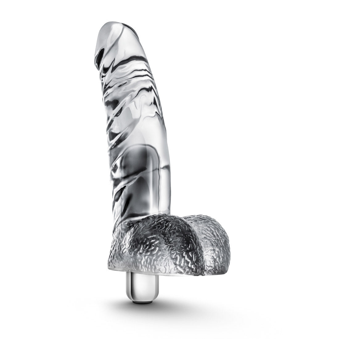 Naturally Yours Vibrating Ding Dong - Multi-Function Dildo - Clear
