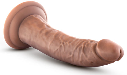 Au Naturel Jack 7 Inch Dildo with Suction Cup - Mocha