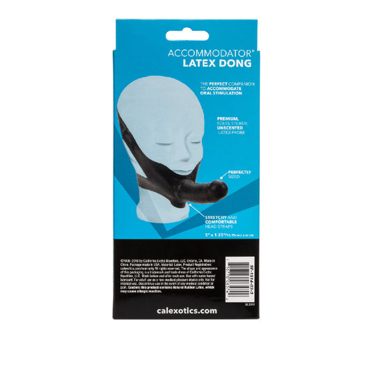CalExotics The Original Accommodator Latex Dong – Black