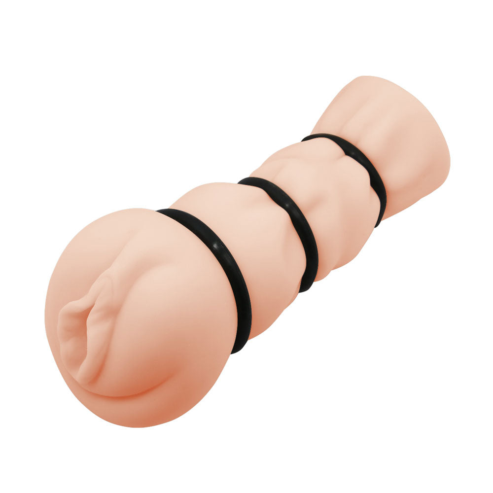 Pretty Love Pocket Pussy 3D Vagina Masturbator - Realistic White