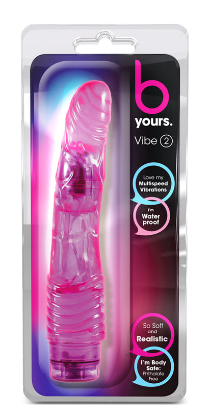 Blush B Yours Cock Vibe #2 - 9 Inch Realistic Vibrator - Purple