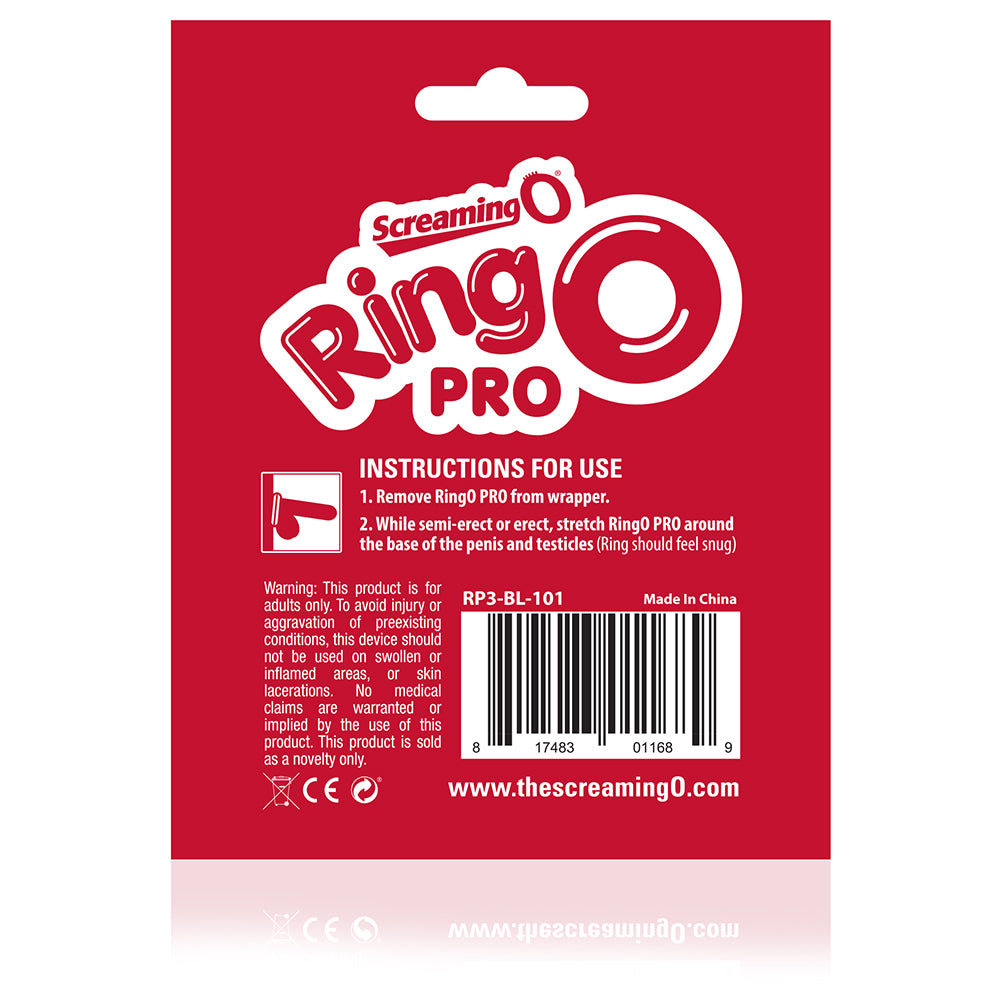 Screaming O RingO Pro XXL Penis Ring – Black – Stretch-to-Fit Design