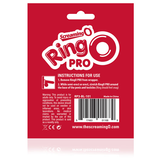 Screaming O RingO Pro XXL Penis Ring – Black – Stretch-to-Fit Design