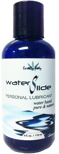 Earthly Body Water Slide Personal Lubricant 4 Oz – Water-Based, Vegan