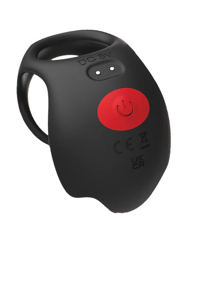 Red Dot V3 Vibrating Cock Ring with Remote – Black/Red