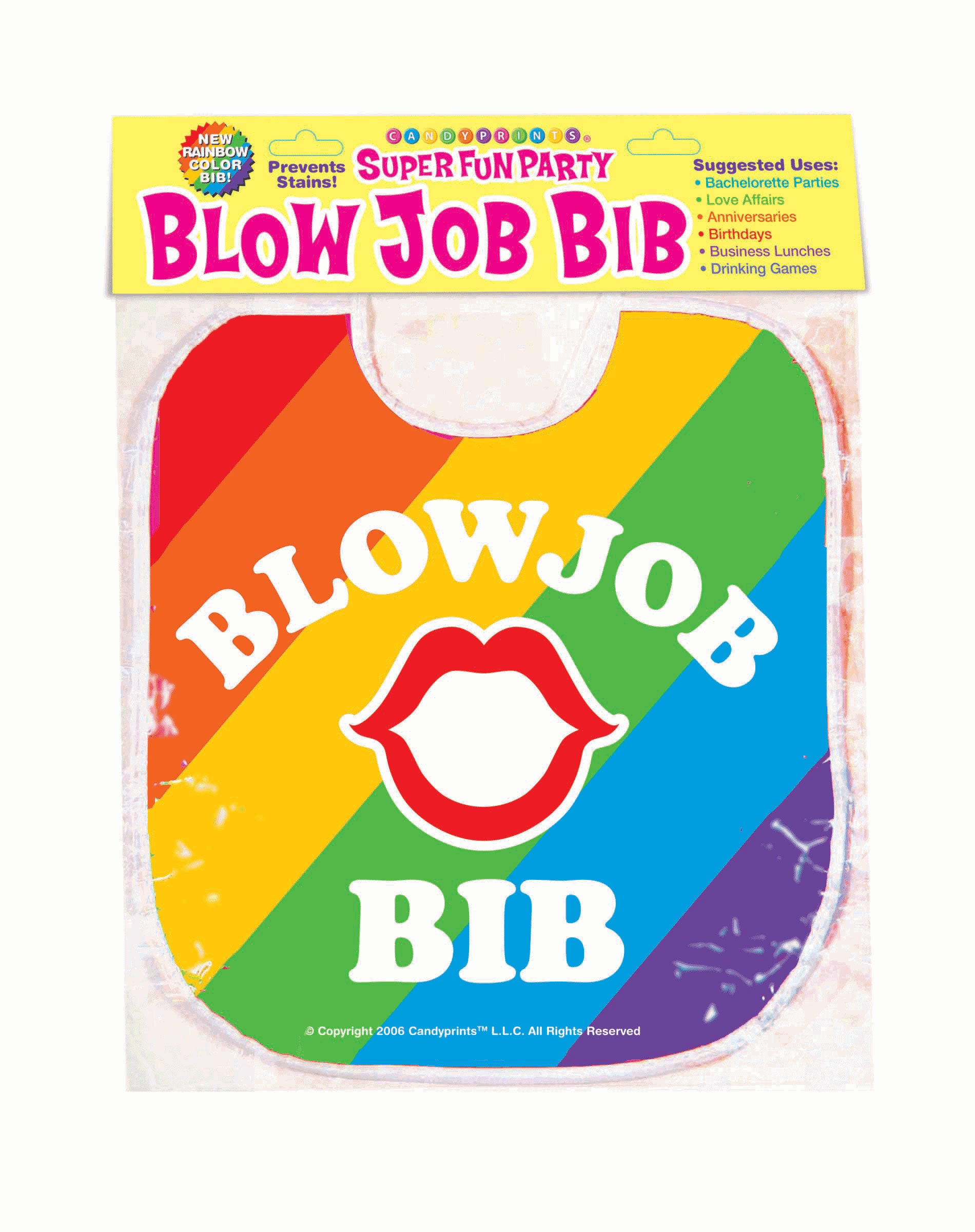 Little Genie Blow Job Bib - Rainbow Gag Gift