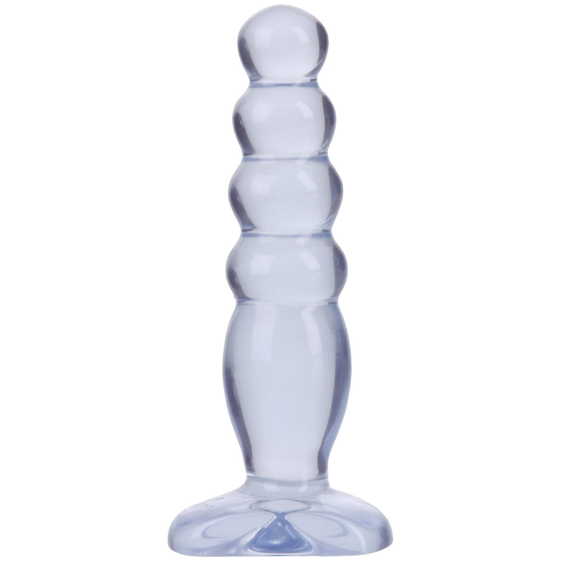 Doc Johnson Crystal Jellies Anal Delight - Graduated Anal Plug - Clear