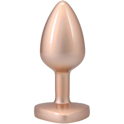 Doc Johnson Booty Bling Metal Heart Plug – Medium – Gold