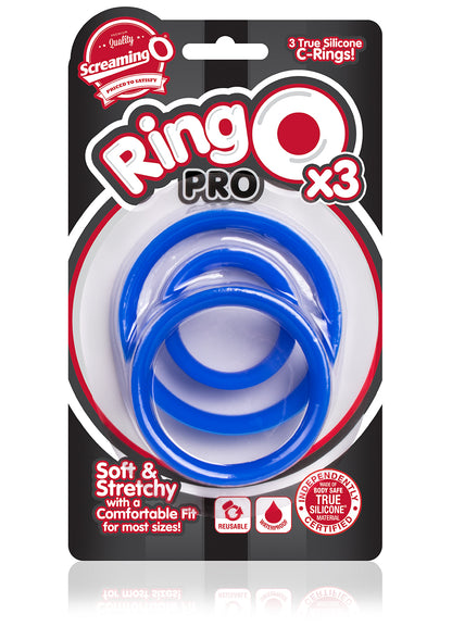 Screaming O RingO Pro X3 Cock Ring – Blue