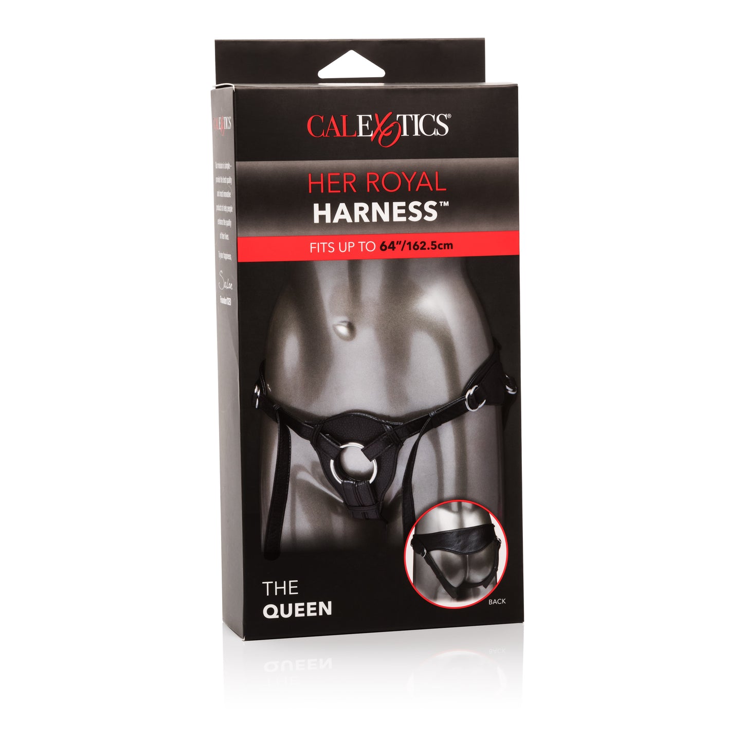 CalExotics The Queen Premium Harness with Back Support – Black