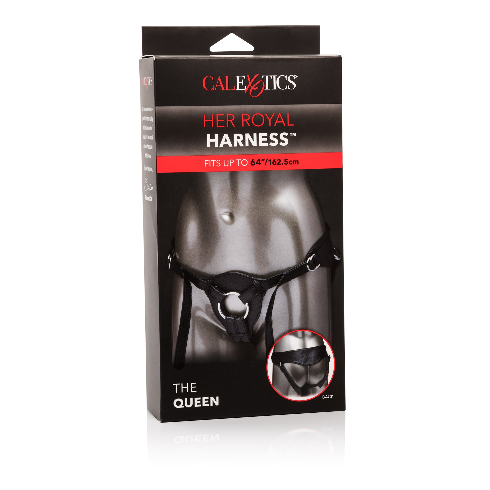 CalExotics The Queen Premium Harness with Back Support – Black
