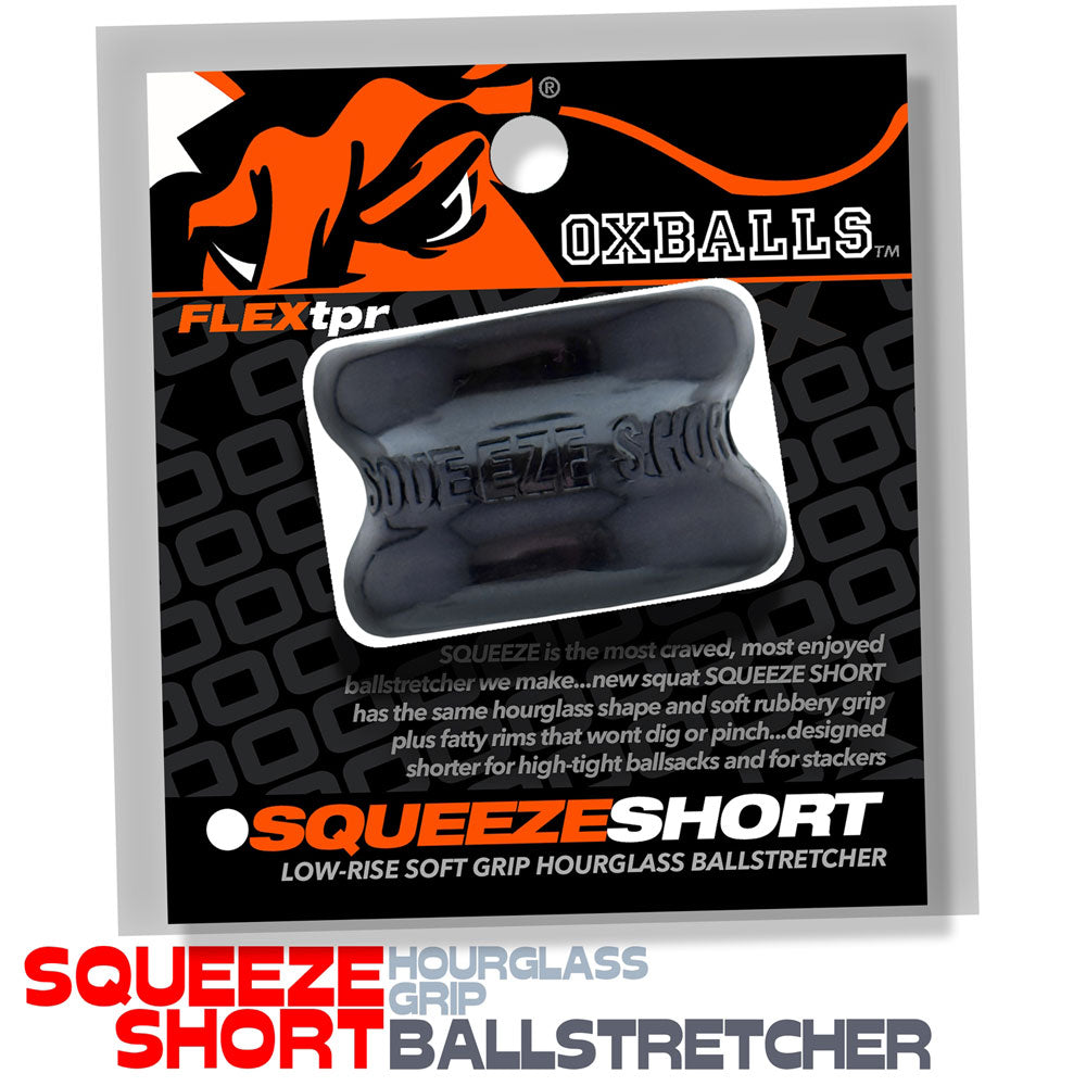 Oxballs Squeeze Short Ballstretcher – Black – Short Design for High/Tight Ballsacks