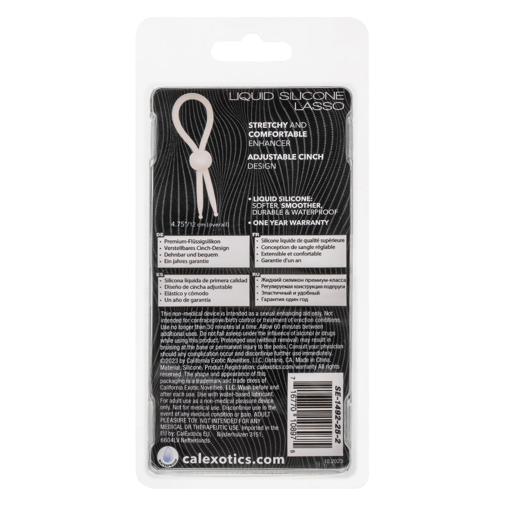 Alpha Liquid Silicone Lasso – Adjustable Comfort Enhancer – White