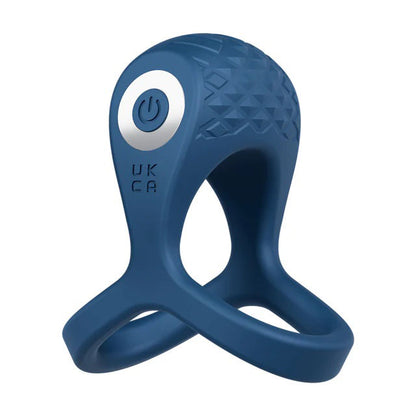 Performance Plus Dual Flex Pro Cock Ring and Ball Strap with 10 Vibration Modes - Blue
