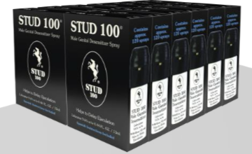 STUD 100 Delay Spray for Men – 12 Pieces Display – Non-Toxic – Odorless