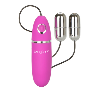 CalExotics Power Play Dual Silver Bullet – Multi-Speed Vibrating Bullets – Purple