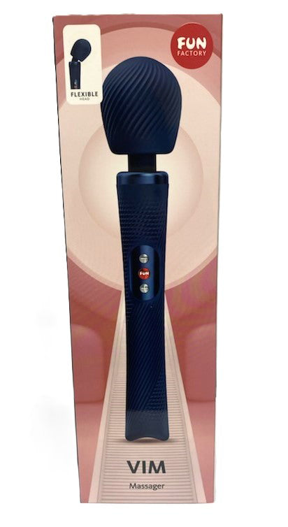 Fun Factory Vim Massager - Rechargeable Vibrating Massager - Night Blue