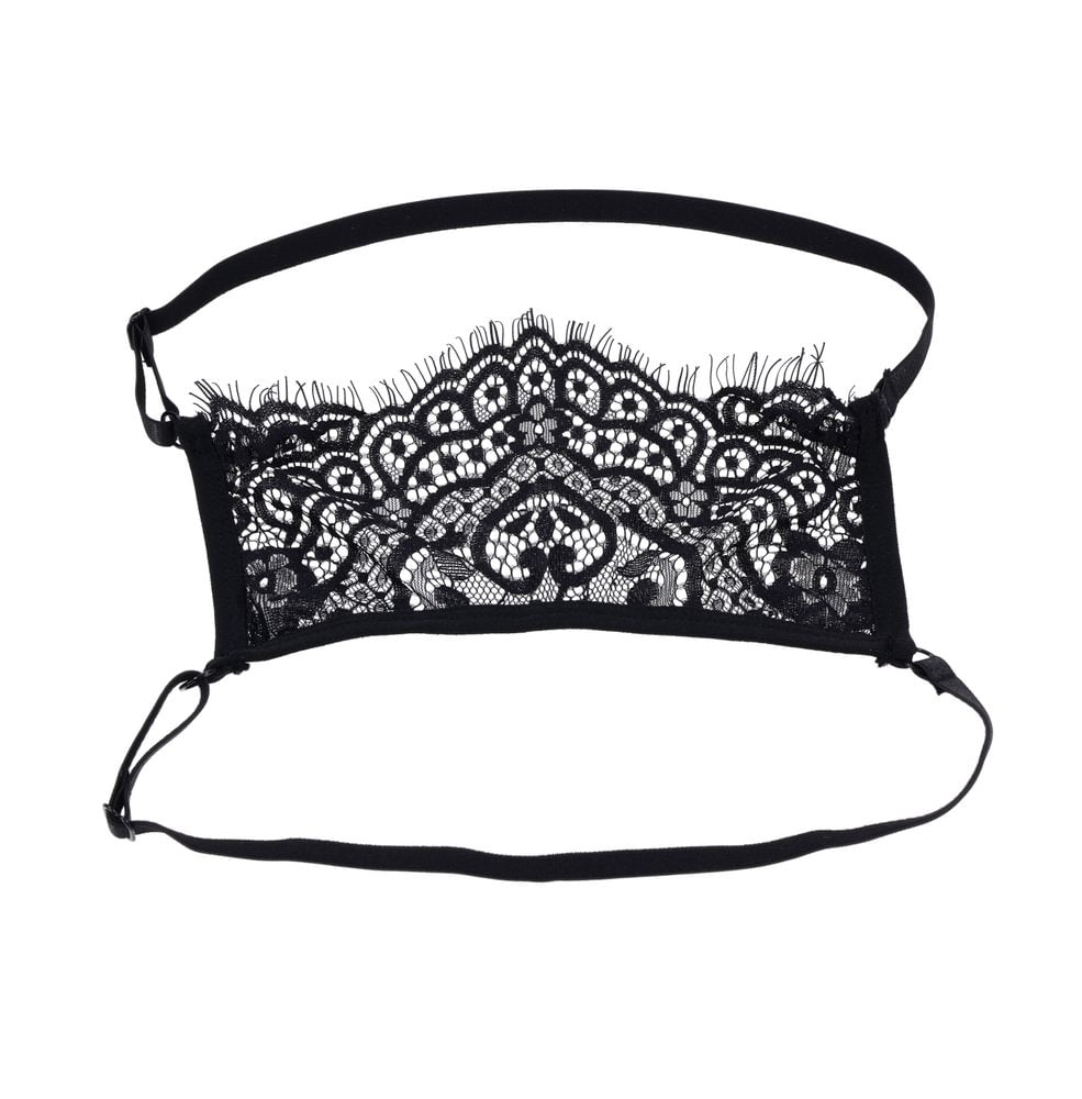Sportsheets Veiled Vision Lace Blindfold – Black